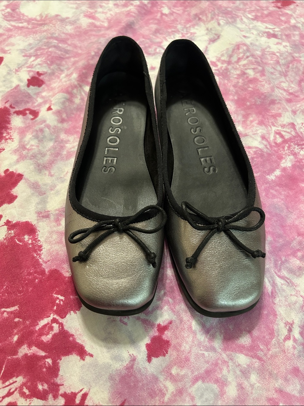 Aerosoles metallic flats 6.5